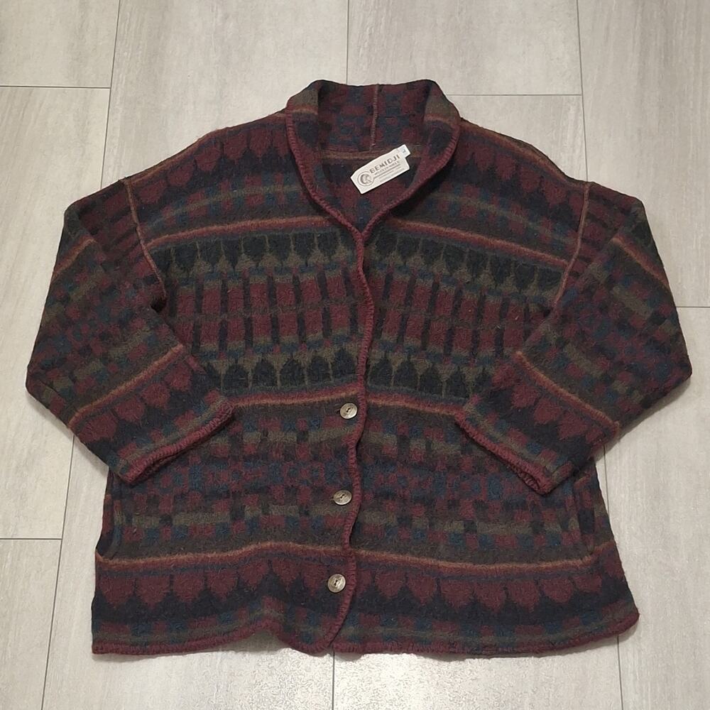 Vintage BEMIDGI WOOLEN MILLS Western USA Women’s 100% Wool Jacket Size L
